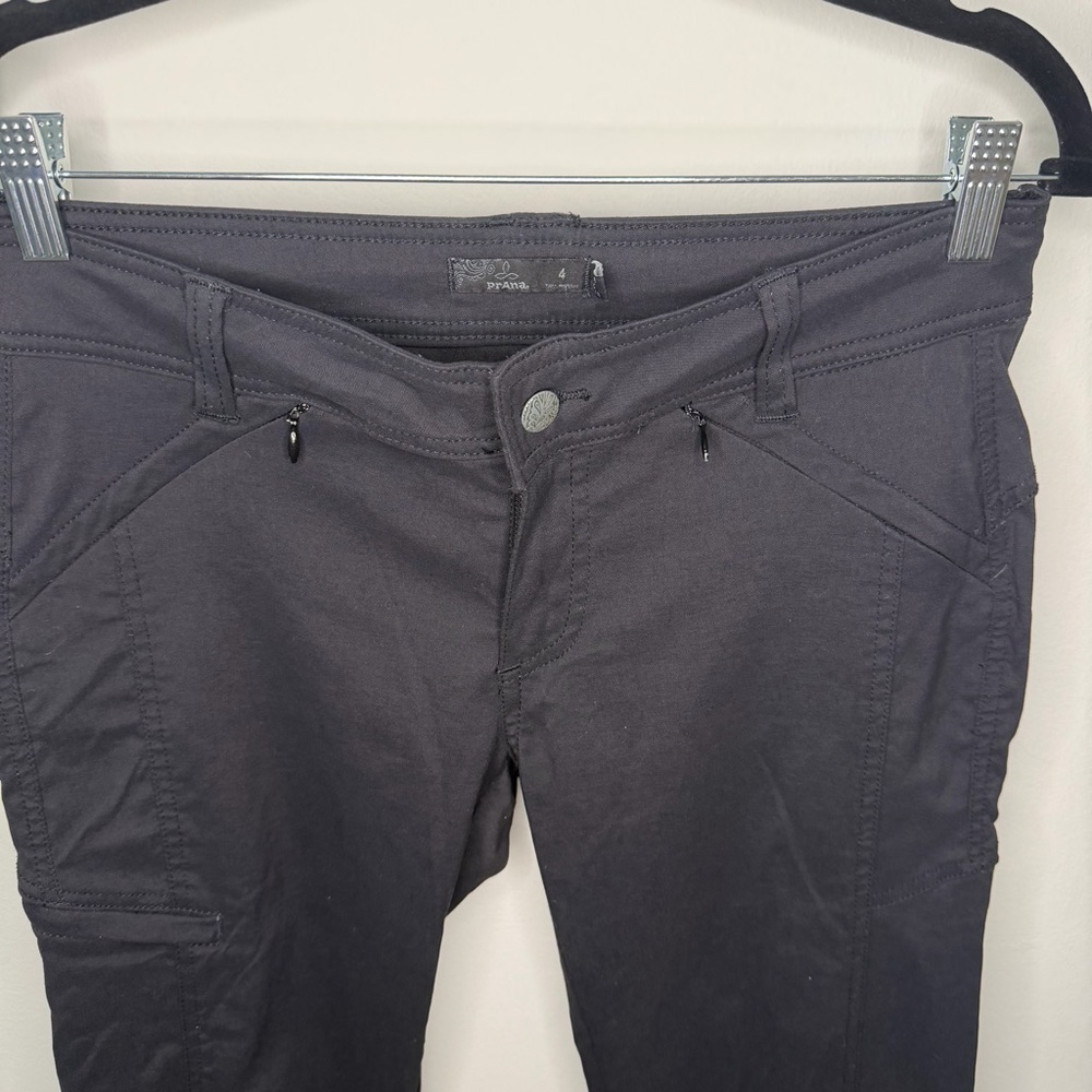 Prana Zion Halle Pant Straight Leg Tall Inseam, Black, Size 4 Long (28 x 34) - Picture 8 of 12